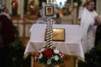 32-В Рождественский сочельник епископ Усть-Каменогорский и Семипалатинский Амфилохий совершил Литургию святителя Василия Великого в главном храме столицы Рудного Алтая