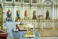 4-В канун праздника Благовещения Управляющий Усть-Каменогорской епархией возглавил всенощное бдение в главном храме Восточно-Казахстанской области – Андреевском соборе