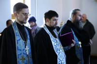 7-В канун праздника Благовещения Управляющий Усть-Каменогорской епархией возглавил всенощное бдение в главном храме Восточно-Казахстанской области – Андреевском соборе