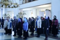 10-В канун праздника Благовещения Управляющий Усть-Каменогорской епархией возглавил всенощное бдение в главном храме Восточно-Казахстанской области – Андреевском соборе