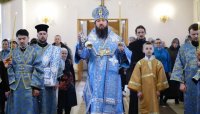 14-В канун праздника Благовещения Управляющий Усть-Каменогорской епархией возглавил всенощное бдение в главном храме Восточно-Казахстанской области – Андреевском соборе