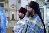 17-В канун праздника Благовещения Управляющий Усть-Каменогорской епархией возглавил всенощное бдение в главном храме Восточно-Казахстанской области – Андреевском соборе
