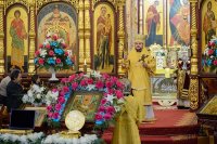 10-День памяти святителя Амфилохия Иконийского в Алма-Ате. Верующие Южной столицы Казахстана поклонились части Ризы Господней и мощам святого князя Александра Невского