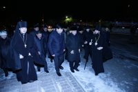 3-В праздник Рождества Христова Аким Восточно-Казахстанской области посетил Андреевский кафедральный собор Усть-Каменогорска