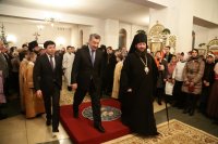 5-В праздник Рождества Христова Аким Восточно-Казахстанской области посетил Андреевский кафедральный собор Усть-Каменогорска