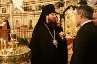 13-В праздник Рождества Христова Аким Восточно-Казахстанской области посетил Андреевский кафедральный собор Усть-Каменогорска