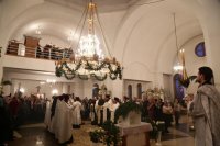4-В праздник Рождества Христова епископ Амфилохий совершил великую вечерню в Андреевском соборе столицы Рудного Алтая