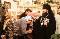 22-В праздник Рождества Христова епископ Амфилохий совершил великую вечерню в Андреевском соборе столицы Рудного Алтая