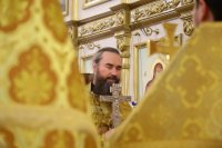 19-В праздник Собора новомучеников и исповедников Церкви Русской епископ Амфилохий совершил Литургию в Андреевском соборе в Усть-Каменогорске
