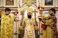 31-В праздник Собора новомучеников и исповедников Церкви Русской епископ Амфилохий совершил Литургию в Андреевском соборе в Усть-Каменогорске