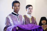 2-В неделю 2-ю Великого поста епископ Амфилохий совершил Литургию в Андреевском соборе Усть-Каменогорска