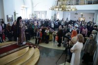 26-В неделю 2-ю Великого поста епископ Амфилохий совершил Литургию в Андреевском соборе Усть-Каменогорска