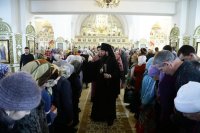 34-В неделю 2-ю Великого поста епископ Амфилохий совершил Литургию в Андреевском соборе Усть-Каменогорска