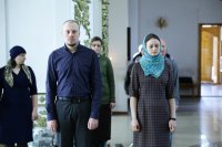 5-В Великую среду епископ Амфилохий совершил последнюю в нынешнем году Литургию Преждеосвященных Даров
