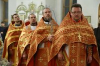 31-В день Победы епископ Амфилохий совершил ночную Литургию и поминовение павших  в Андреевском соборе Усть-Каменогорска