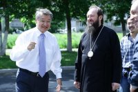 3-Аким Восточно-Казахстанской области Д.К.Ахметов посетил возрождающийся Троицкий собор Усть-Каменогорска, памятник архитектуры
