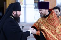 7-В день праздника Светлого Христова Воскресения епископ Амфилохий совершил Пасхальную великую вечерню в Андреевском кафедральном соборе