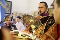 17-Во вторник Светлой седмицы епископ Амфилохий возглавил служение Божественной литургии в Богородице-Рождественском храме Усть-Каменогорска