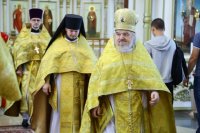 5-В день всех святых в земле Русской просиявших Управляющий Усть-Каменогорской епархии совершил Литургию в Андреевском кафедральном соборе столицы Рудного Алтая