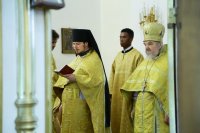 7-В день всех святых в земле Русской просиявших Управляющий Усть-Каменогорской епархии совершил Литургию в Андреевском кафедральном соборе столицы Рудного Алтая