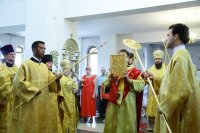 9-В день всех святых в земле Русской просиявших Управляющий Усть-Каменогорской епархии совершил Литургию в Андреевском кафедральном соборе столицы Рудного Алтая