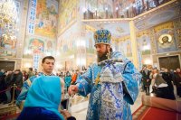 10-Епископ Амфилохий сослужил Главе Православной Церкви Казахстана за Божественной литургией в праздник Сретения Господня