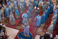 15-Епископ Амфилохий сослужил Главе Православной Церкви Казахстана за Божественной литургией в праздник Сретения Господня