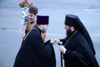 2-В четверг Светлой седмицы Епископ Амфилохий совершил Литургию в Андреевском соборе и удостоил ряд клириков Усть-Каменогорской епархии богослужебных наград