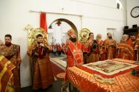 18-В четверг Светлой седмицы Епископ Амфилохий совершил Литургию в Андреевском соборе и удостоил ряд клириков Усть-Каменогорской епархии богослужебных наград