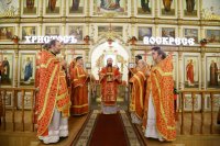20-В четверг Светлой седмицы Епископ Амфилохий совершил Литургию в Андреевском соборе и удостоил ряд клириков Усть-Каменогорской епархии богослужебных наград
