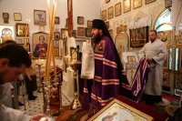 8-Управляющий Усть-Каменогорской епархией совершил Божественную литургию в Петро-Павловском храме Знаменско-Абалацкого женского монастыря г.Семипалатинска