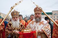 4-Епископ Амфилохий участвовал во встрече в Алма-Ате честных мощей мученицы Агафии Панормской – небесной заступницы от землетрясений, пожаров и иных стихийных бедствий