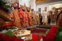 7-Епископ Амфилохий участвовал во встрече в Алма-Ате честных мощей мученицы Агафии Панормской – небесной заступницы от землетрясений, пожаров и иных стихийных бедствий