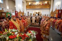 8-Епископ Амфилохий участвовал во встрече в Алма-Ате честных мощей мученицы Агафии Панормской – небесной заступницы от землетрясений, пожаров и иных стихийных бедствий
