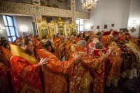 12-Епископ Амфилохий участвовал во встрече в Алма-Ате честных мощей мученицы Агафии Панормской – небесной заступницы от землетрясений, пожаров и иных стихийных бедствий