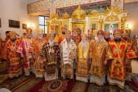13-Епископ Амфилохий участвовал во встрече в Алма-Ате честных мощей мученицы Агафии Панормской – небесной заступницы от землетрясений, пожаров и иных стихийных бедствий