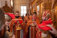 14-Епископ Амфилохий участвовал во встрече в Алма-Ате честных мощей мученицы Агафии Панормской – небесной заступницы от землетрясений, пожаров и иных стихийных бедствий