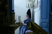 1-В день памяти преподобного Сергия Радонежского Епископ Амфилохий возглавил служение Божественной Литургии в Знаменско-Абалацком монастыре Семипалатинска