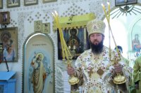 20-В день памяти преподобного Сергия Радонежского Епископ Амфилохий возглавил служение Божественной Литургии в Знаменско-Абалацком монастыре Семипалатинска