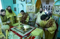 21-В день памяти преподобного Сергия Радонежского Епископ Амфилохий возглавил служение Божественной Литургии в Знаменско-Абалацком монастыре Семипалатинска