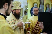 23-В день памяти преподобного Сергия Радонежского Епископ Амфилохий возглавил служение Божественной Литургии в Знаменско-Абалацком монастыре Семипалатинска