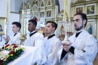 10-В канун праздника Преображения Господня Управляющий Усть-Каменогорской и Семипалатинской епархии возглавил Всенощное бдение в Андреевском кафедральном соборе