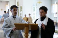 17-В канун праздника Преображения Господня Управляющий Усть-Каменогорской и Семипалатинской епархии возглавил Всенощное бдение в Андреевском кафедральном соборе