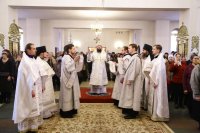 7-В праздник Крещения Господня епископ Амфилохий совершил Литургию и чин великого освящения воды в Андреевском кафедральном соборе