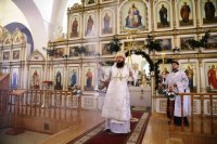 8-В праздник Крещения Господня епископ Амфилохий совершил Литургию и чин великого освящения воды в Андреевском кафедральном соборе