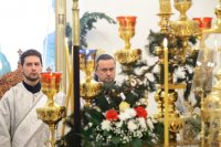 9-В праздник Крещения Господня епископ Амфилохий совершил Литургию и чин великого освящения воды в Андреевском кафедральном соборе