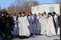 29-В праздник Крещения Господня епископ Амфилохий совершил Литургию и чин великого освящения воды в Андреевском кафедральном соборе