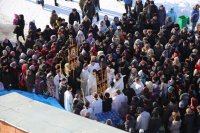 34-В праздник Крещения Господня епископ Амфилохий совершил Литургию и чин великого освящения воды в Андреевском кафедральном соборе