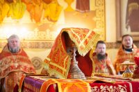 9-В неделю по Пасхе епископ Амфилохий принял участие в торжествах, посвященных преставлению ко Господу преподобного Севастиана Карагандинского