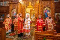 19-В неделю по Пасхе епископ Амфилохий принял участие в торжествах, посвященных преставлению ко Господу преподобного Севастиана Карагандинского